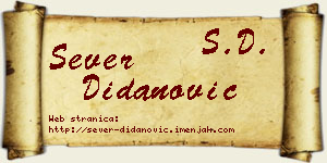 Sever Didanović vizit kartica